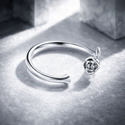 Bids.com S925 Sterling Silver Plated Platinum Ring for Women Rings