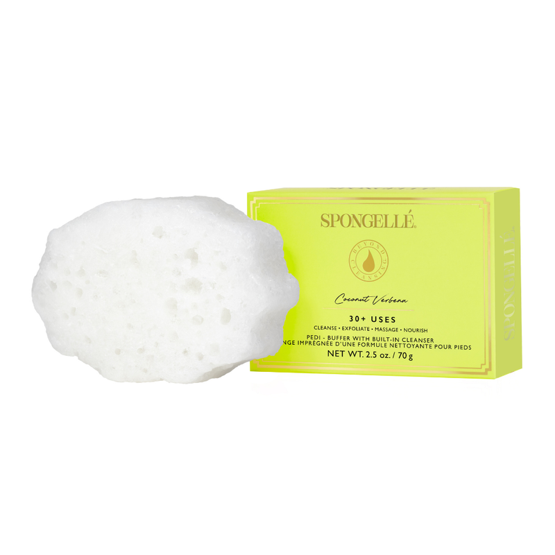 Spongellé Coconut Verbena | Pedi Buffer Pedi Buffer White Smoke