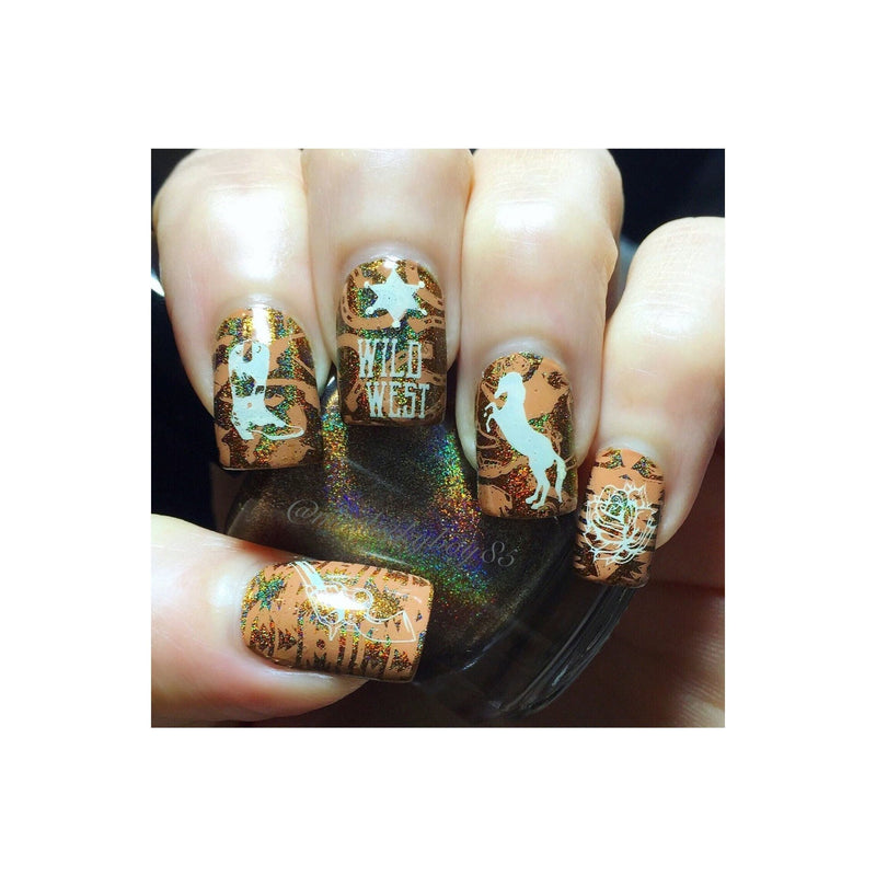 UberChic Beauty Wild West-01 Stamping Plate