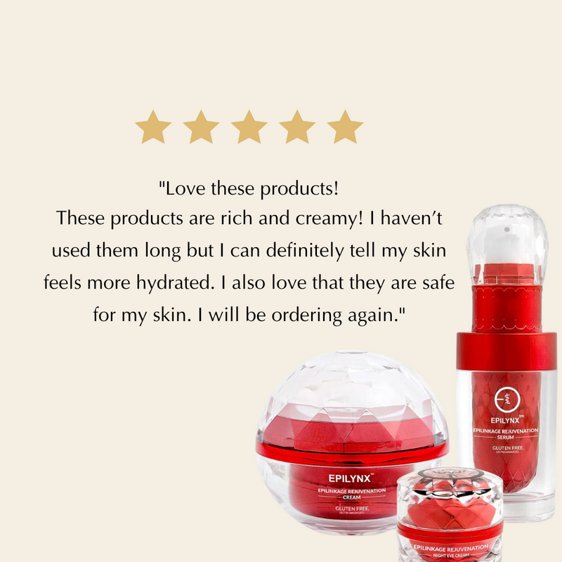 EpiLynx Firming & Brightening Anti-Aging Set – Hyaluronic Acid, Niacinamide & Peptide Complex Face Creams