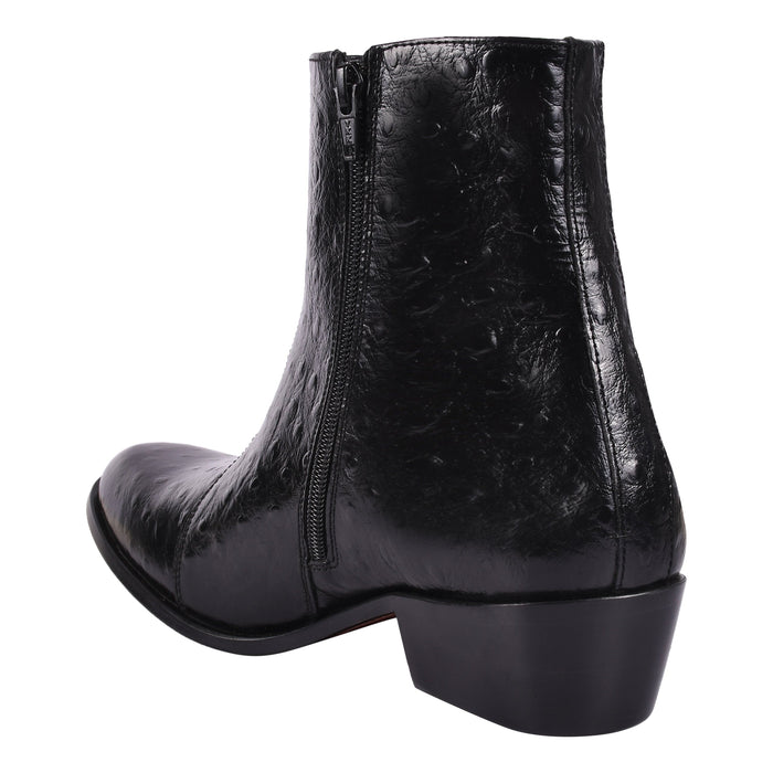 Jazzy Jackman Leather Print Ankle Length Boots