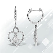 Bids.com .50ct Diamond Dangle Earrings 14KT White Gold Earrings