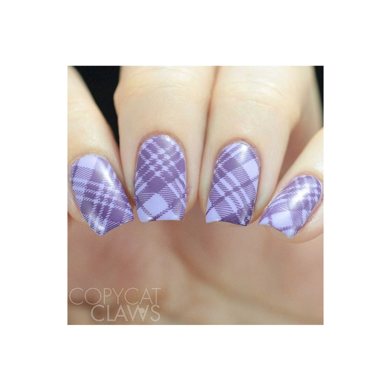 UberChic Beauty Pretty In Plaid-01 Stamping Plate
