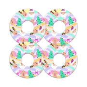 Peelz Christmas Pastel FreeStyle Libre 3 Plus & Lingo  Patch Tape - Pump Peelz Patch Medical Tape