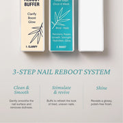 Onsen Secret Nail Reboot Buffer Nail Care Light Gray 1 Buffer,2 Buffers,3 Buffers