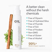 ORL Fluoride-free Toothpaste with Natural Hydroxyapatite Toothpaste