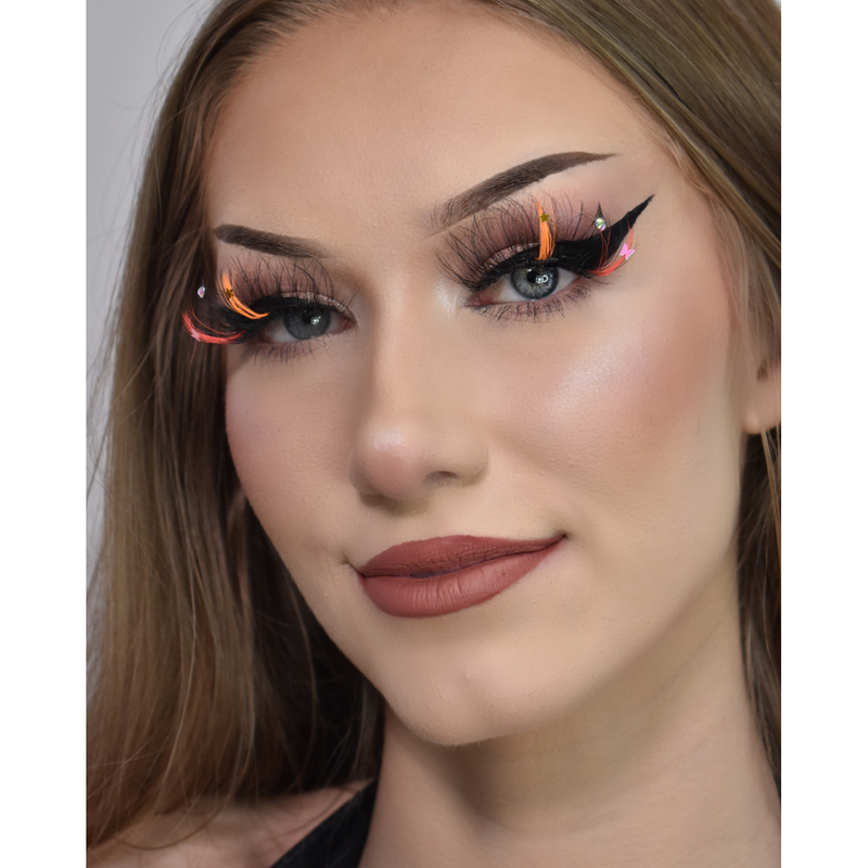 Lunautics Sorbet Sparkle - Faux Mink Glam Glitter & Rhinestone Glitter Lashes False Eyelashes