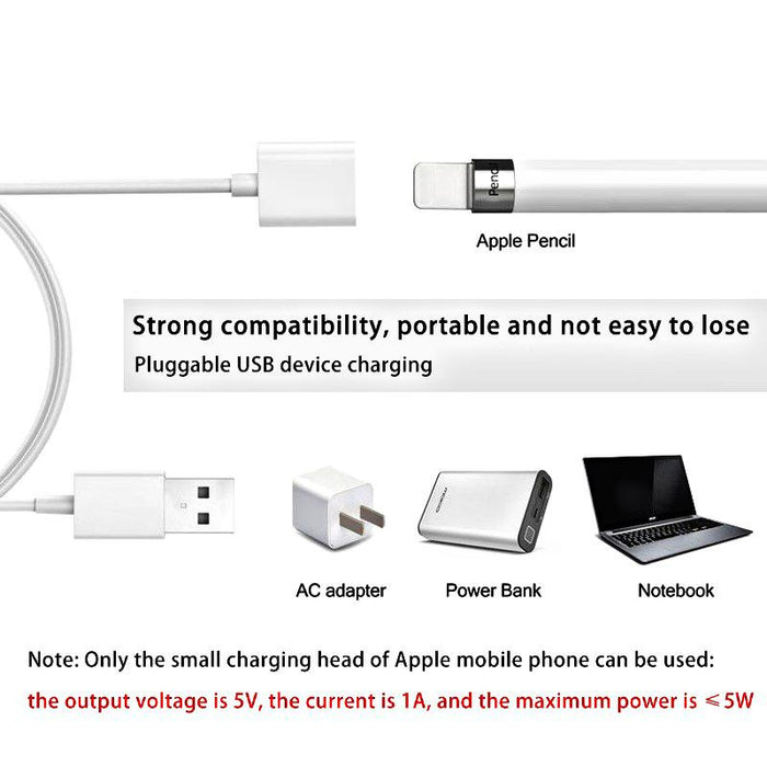 Top-Up 2-in-1 Cable for Apple Pencil Charging Adapter