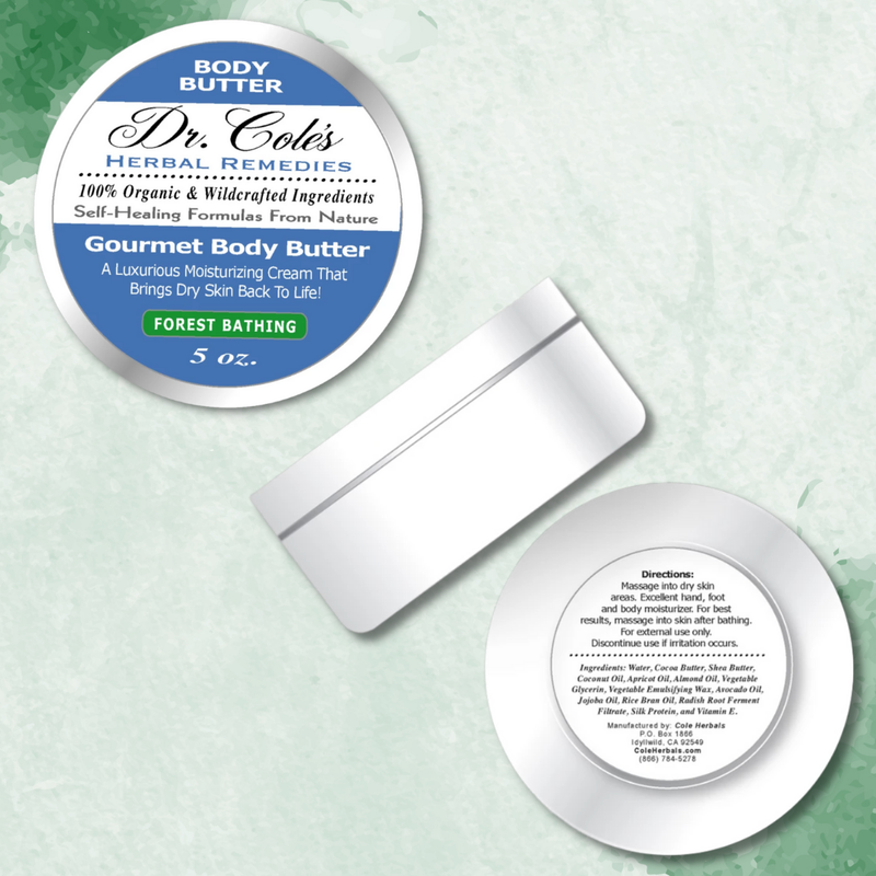 COLEHERBALS 36 - Dr. Cole's Gourmet Body Butter - FOREST BATHING Herbal