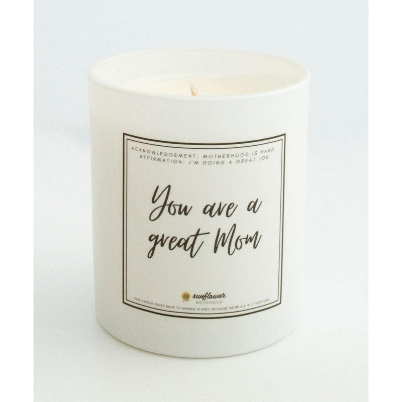 Sunflower Motherhood Great Mom Candle Candles