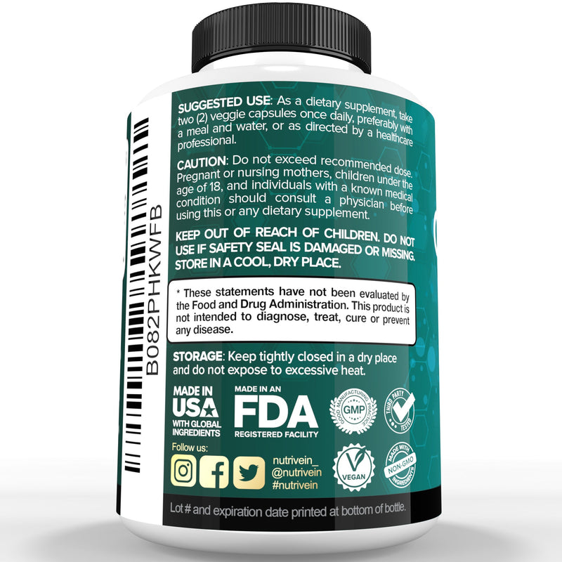 Nutrivein Nutrivein Zinc Quercetin Combined Supplement M6-W6D5-W1ZN