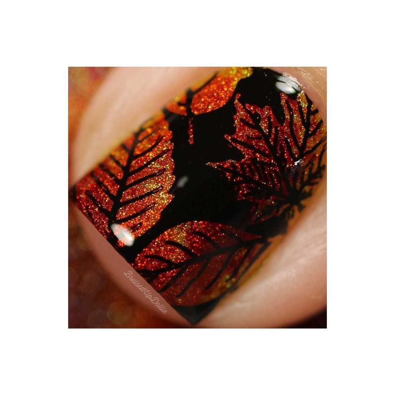 UberChic Beauty Lovely Leaves-02 Stamping Plate