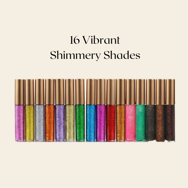 EpiLynx Shimmer & Shine Glitter Eyeliner – Vegan, Allergen-Free, Long-Wearing Eyeliner
