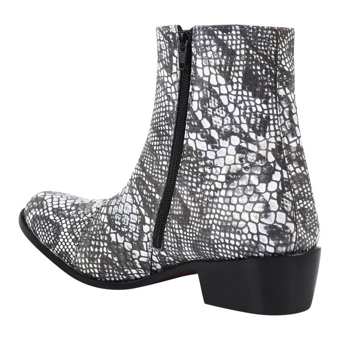 Jazzy Jackman Leather Print Ankle Length Boots