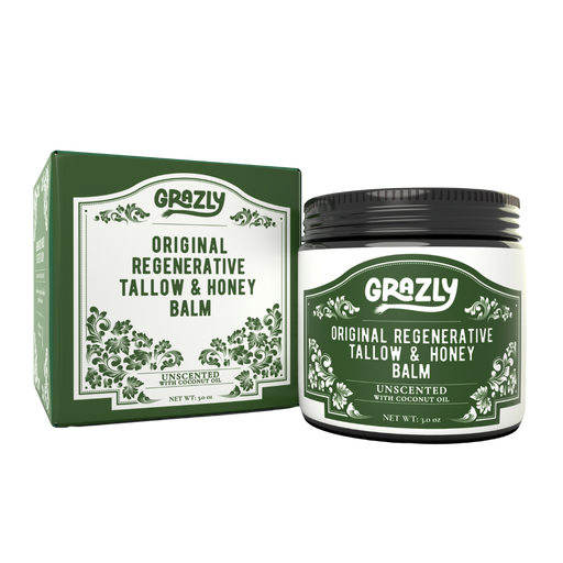 Grazly Original Tallow & Manuka Honey Balm Black With Coconut Oil / 1 Jar