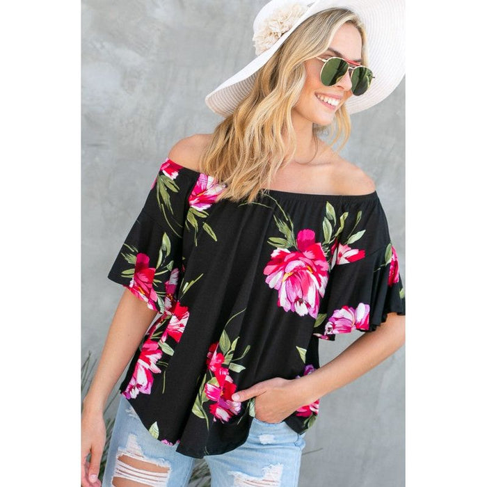 FLORAL OFF SHOULDER TOP