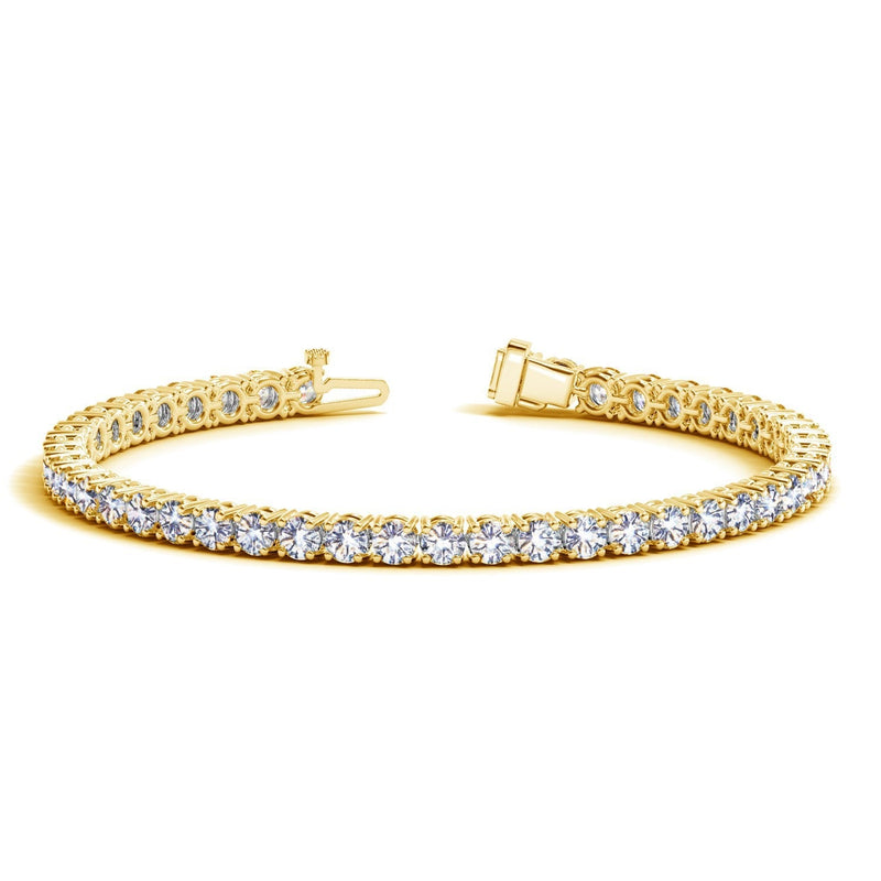 Bids.com Lab Grown Round Diamond Tennis Bracelet in 14k Yellow Gold (10 cctw F/G  VS2/SI1) Bracelets
