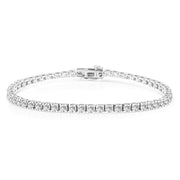 Bids.com 14K White Gold 5.00 Cttw Prong Set Lab Grown Round Diamond Classic Tennis Bracelet (F-G Color, VS2-SI1 Clarity) - 7.25" Bracelets