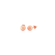 Bids.com 14k Rose Gold Classic Round Shape Stud Earrings (6.0 mm) Earrings