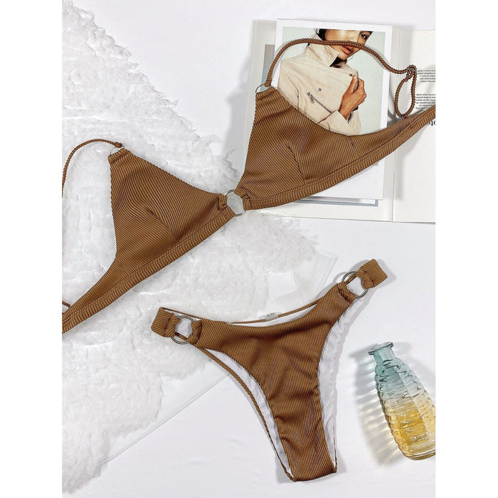 Plunge Spaghetti Strap Swim Set