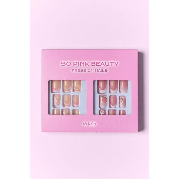 Mill's Beauty Supply SO PINK BEAUTY Press On Nails, 2 Packs