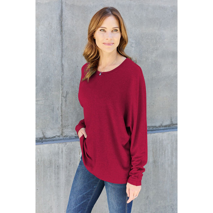 Double Take Round Neck Long Sleeve T-Shirt