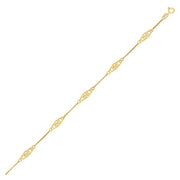 Bids.com 14k Yellow Gold Infinity Ankle Bracelet Bracelets