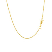 Bids.com 14k Yellow Gold Diamond Cut Rolo Chain 1.1mm Necklaces