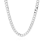 Bids.com 5.7mm 14k White Gold Solid Curb Chain Necklaces