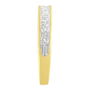 Bids.com 14KT Yellow Gold Diamond Channel Band Ring (1 cttw, H-I Color, SI2-I1 Clarity) Rings