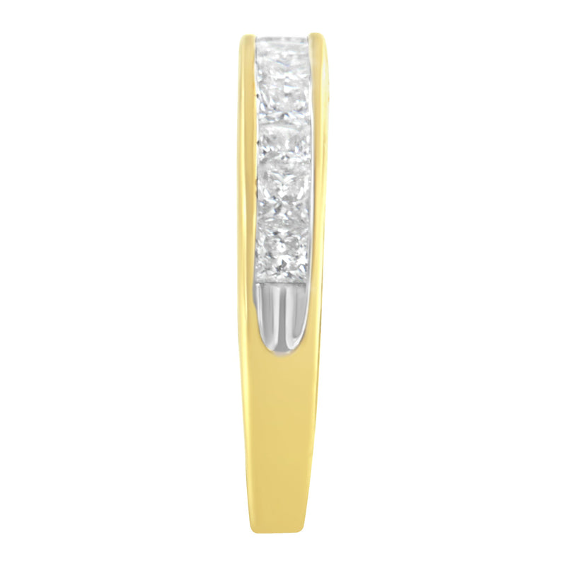 Bids.com 14KT Yellow Gold Diamond Channel Band Ring (1 cttw, H-I Color, SI2-I1 Clarity) Rings