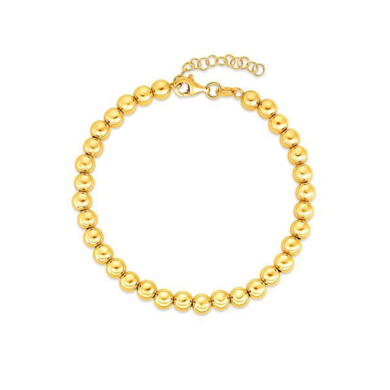 Bids.com 14k Yellow Gold Bead Chain Necklace(5mm) Necklaces