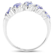 Bids.com 1.15 Carat Genuine Tanzanite .925 Sterling Silver Ring Rings