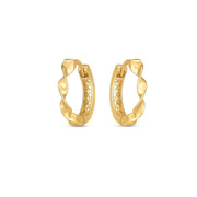 Bids.com 14k Yellow Gold Twist Huggie Hoops Earrings