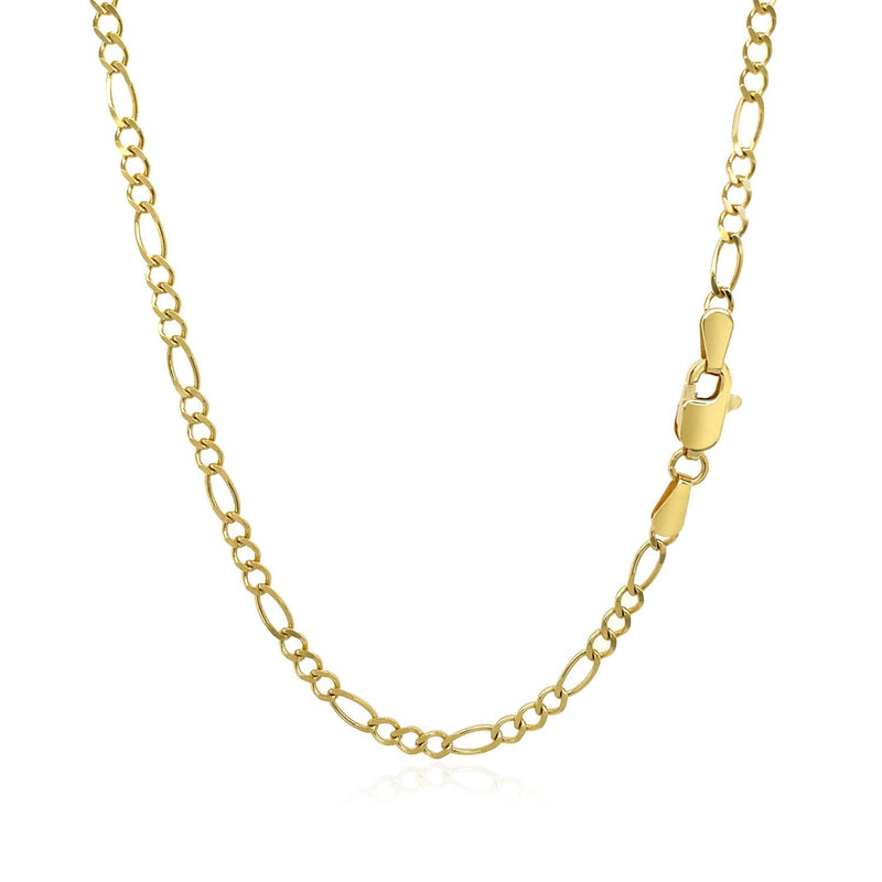 Bids.com 3.0mm 10k Yellow Gold Solid Figaro Chain Necklaces