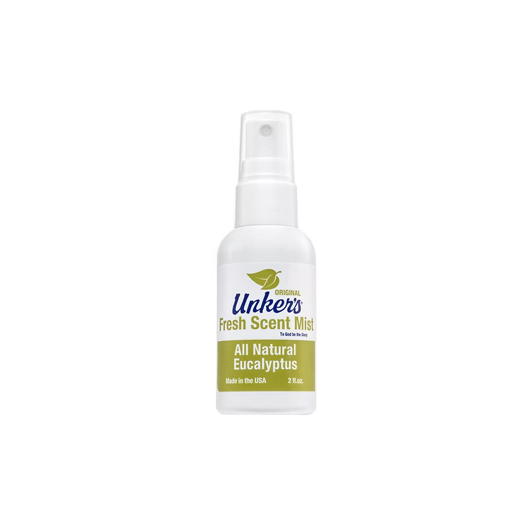 Unkers Unker's Original Fresh Scent Mist Natural Eucalyptus Therapeutic Spray 2 oz Eucalyptus Mist