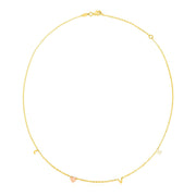 Bids.com 14k Two Tone Gold Love Necklace Necklaces