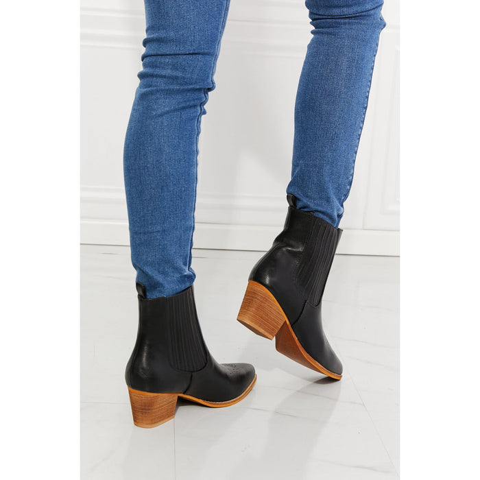 MMShoes Love the Journey Stacked Heel Chelsea Boots