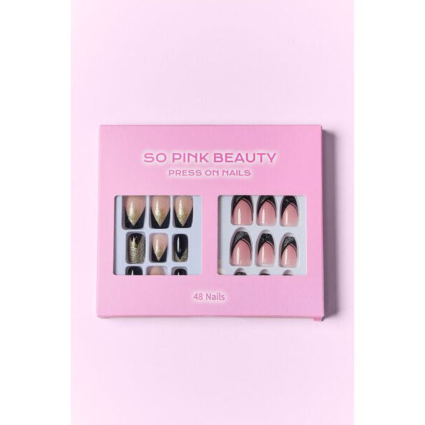 Mill's Beauty Supply SO PINK BEAUTY Press On Nails, 2 Packs