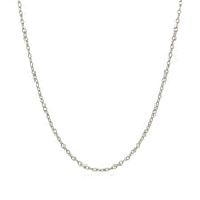 Bids.com 14k White Gold Round Cable Link Chain 1.5mm Necklaces