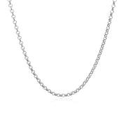 Bids.com 14k White Gold Rolo Chain 1.9mm Necklaces