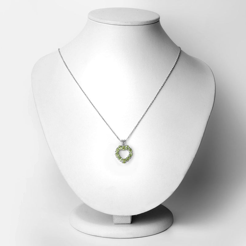 Bids.com 1.70 Carat Genuine Peridot .925 Sterling Silver Pendant Pendants