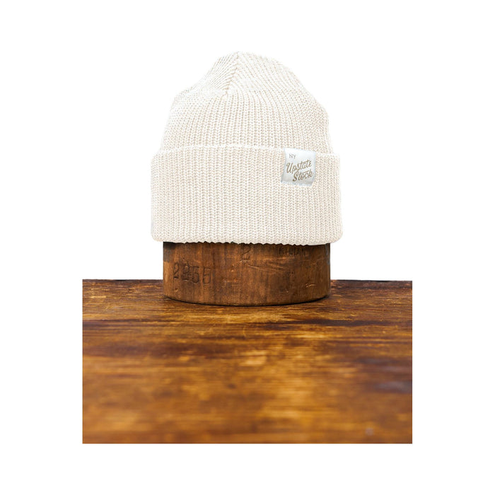 Upstate Stock Ecru Upcycled Cotton Watchcap