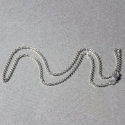Bids.com 14k White Gold Diamond Cut Cable Link Chain 1.5mm Necklaces