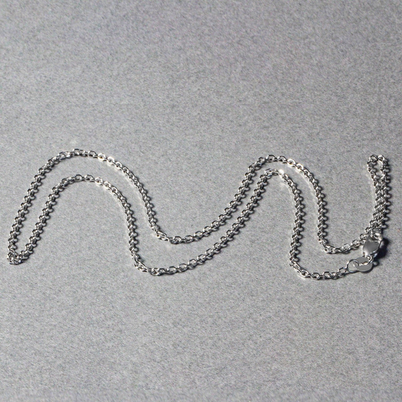 Bids.com 14k White Gold Diamond Cut Cable Link Chain 1.5mm Necklaces