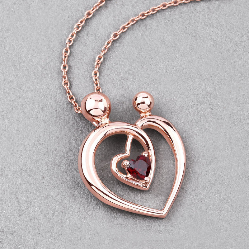 Bids.com 0.32 Carat Genuine Garnet .925 Sterling Silver Pendant Pendants