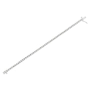 Bids.com .925 Sterling Silver 1.0 Cttw Miracle-Set Diamond Round Faceted Bezel Tennis Bracelet (I-J Color, I3 Clarity) - 7" Bracelets