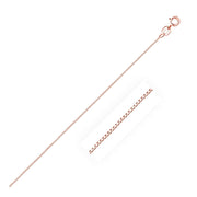 Bids.com 14k Rose Gold Classic Box Chain 0.6mm Necklaces