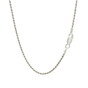 Bids.com Sterling Silver 1.4mm Diamond Cut Rope Style Chain Necklaces