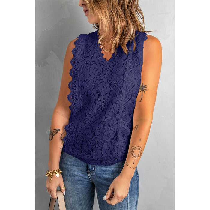 Lace V-Neck Tank